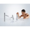 Hansgrohe Talis Select S umývadlová batéria 80 s výpusťou s tiahlom, ovládanie tlačidlom SELECT 72040000