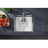 Hansgrohe Metris M71 drezová batéria 320 s vyťahovacou sprškou 2jet, sBox vzhľad nerezu, 73801800