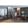 Hansgrohe Rainfinity prípojka hadice Porter 500 a poličkou L s držiakom sprchy sklo/chróm, 26843000