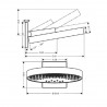 Hansgrohe Rainfinity horná sprcha 360 Air 3jet s nástenným pripojením k telesu pod omietku, chróm 26234000