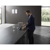 Hansgrohe M81 drezová batéria Aquno Select s výsuvnou koncovkou a plochým sprchovým prúdom, sBox, vzhľad nerezový 73830800