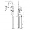 Hansgrohe Talis M54 drezová batéria 210 s vytahovacím výtokom 1jet, sBox, vzhľad nerez, 72803800