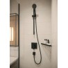 Hansgrohe AddStoris polička rohová do sprchy, kartáčovaný čierny chróm, 41741340