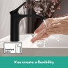 Hansgrohe Vivenis umývadlová batéria 110, EcoSmart, matná čierna, 75022670