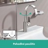 Hansgrohe Vivenis umývadlová batéria 210 s otočným výtokom s odtokovou súpravou s tiahlom chróm , 75030000