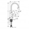 Hansgrohe Vivenis umývadlová batéria 210 s otočným výtokom, EcoSmart, chróm , 75032000