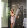 Hansgrohe Fixfit sprchové kolienko S so spätným ventilom, chróm, 26453000