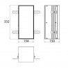 EMCO Asis Module Plus skrinka zabudovateľná 154 x 332 allumínium 975611003