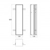 EMCO Asis Module Plus skrinka zabudovateľná 154 x 658 allumínium 975611006