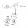 Grohe Grohtherm SmartControl Perfect sprchová súprava s termostatom pod omietku, 310 mm, 2 prúdy, chróm, 34705000