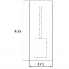 EMCO Asis Module Pure skrinka na zabudovanie 170 x 435 alpská biela 975551304