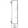 EMCO Asis Module Pure skrinka na zabudovanie 170 x 600 diamant. šedá 975551502