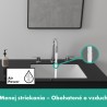 Hansgrohe Vernis Shape trojotvorová umývadlová batéria s odtokovou súpravou s tiahlom, EcoSmart, chróm, 71563000