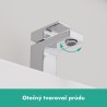 Hansgrohe Vernis Shape umývadlová batéria 70 s odtokovou súpravou s tiahlom, EcoSmart, chróm, 71560000