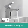 Hansgrohe Vernis Shape umývadlová batéria 70 s kovovou odtokovou súpravou s tiahlom, EcoSmart, chróm, 71566000