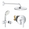 Grohe START sprchový set s hlavovou sprchou a batériou, ručná sprcha, 2 prúdy, chróm, 447952