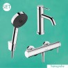 Hansgrohe TECTURIS SET 3v1 sada pre vaňu a umývadlo, chróm, 453583