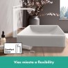 Hansgrohe Vivenis umývadlová batéria 250 pre umývadlovú misu, s odtokovou súpravou a tiahlom matná biela, 75040700