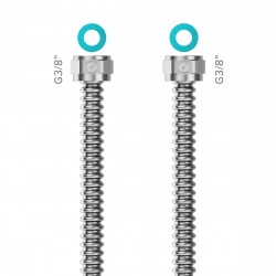 Merabell rúrka antikorová MERABELL AISI 316L vlnovcová voda / plyn Ready! G3/8"- G3/8" - 400 mm, MRBM0402