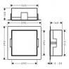 HANSGROHE XtraStoris Minimalistic výklenok do steny 300 x 300 x 140 mm matná biela 56079700