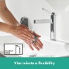 Hansgrohe Finoris stojánkový ventil 100 pre studenú vodu, EcoSmart, chróm, 76013000