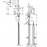 Hansgrohe Talis M54 drezová batéria 270 1jet s vyťahovacím výtokom, sBox, vzhľad nerezu 72809800