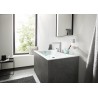 Hansgrohe Finoris 3-otvorová umývadlová batéria 160 s výpusťou Push-Open matná čierna, 76034670