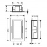 HANSGROHE XtraStoris Individual výklenok do steny matná biela s designovým rámom 300 x 150 x 100 mm matná biela 56096700