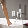 Hansgrohe Finoris vaňová batéria, pod omietku, so zabudovanou bezpečnostnou kombináciou matná biela, 76416700