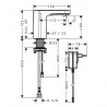 Hansgrohe Vernis Blend umývadlová batéria elektronická pre studenú vodu alebo vopred nastavenú teplotu, 230V, chróm, 71504000