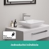 Hansgrohe Vernis Blend páková umývadlová batéria 70 s odtokovou súpravou s tiahlom, EcoSmart, matná čierna, 71550670