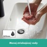 Hansgrohe Vernis Blend páková umývadlová batéria 190 s odtokovou súpravou s tiahlom, EcoSmart, matná čierna, 71552670