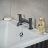 Hansgrohe Vernis Blend dvojotvorová batéria na okraj vane matná čierna 71442670