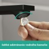 Hansgrohe Rebris E umývadlový ventil 80, matná čierna 72506670