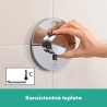 HANSGROHE ShowerSelect Comfort S batéria vaňová podomietková termostatická pre 2 spotrebiče so zabudovanou bezpečnostnou kombin