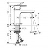 Hansgrohe Vernis Shape umývadlová batéria, EcoSmart, chróm, 71569000