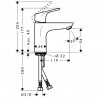 Hansgrohe Focus páková umývadlová batéria 100, chróm 31517000