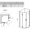 Ravak SmartLine sprchovací kút SMSKK4-80, 80x80x190cm, 2-krídlové dvere, chróm/číre sklo, 3S244A00Y1