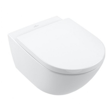 VILLEROY & BOCH Subway 3.0 misa WC závesná s TwistFlush, so SoftClosing sedátkom alpská biela s CeramicPlus, 4670TSR1