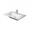 DURAVIT ME By Starck 83 x 49 cm nábytkové umývadlo s prepadom, biele 2336830000