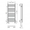 ZEHNDER Zeta radiátor 1200 x 600 mm pre teplovod/kombi prevádzku biela lesklá, ZET-120-060