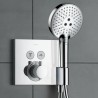 Hansgrohe ShowerSelect termostatická batéria pre 2 spotrebiče k telesu pod omietku s prípojom hadice a držiakom chróm, 15765000