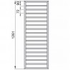 ZEHNDER Subway radiátor 1261 x 600 mm biela SUB-130-060