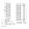 ZEHNDER Kazeane elektrický radiátor 160 x 50 s vykurovacou tyčou 600W biela RAL9016, RK-160-050/GD