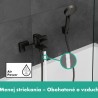 Hansgrohe Vernis Shape páková vaňová batéria na stenu, matná čierna, 71450670