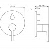 HANSA Vantis Pin batéria vaňová podomietkován chróm 82609067