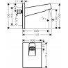 Hansgrohe PULSIFY Sst 2v1 horná sprcha 260 EcoSmart 24141670 + rameno 260mm, 24149670, matná čierna, 438254