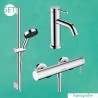 Hansgrohe TECTURIS SET 3v1 sada pre sprchu a umývadlo, chróm, 453583