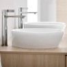 Duravit D-NEO umývadlo na dosku 40 x 40 cm kruhová miska bez prepadu, biela 2371400070