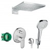 Hansgrohe Vernis blend sprchový systém s hlavovou a ručnou sprchou chróm, 71466000+26238000+26413400